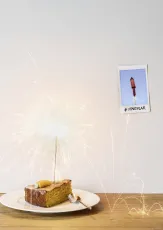 Torte mit Kerze